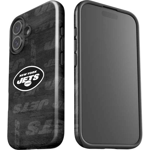 NFL New York Jets Black & White iPhone 16 Plus Impact Case
