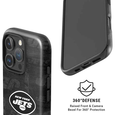 NFL New York Jets Black & White iPhone 16 Pro Magsafe Impact Case