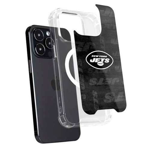 NFL New York Jets Black & White iPhone 16 Pro Max MagSafe Case