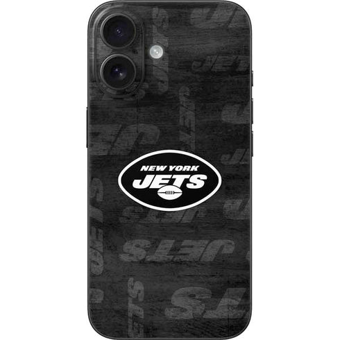 NFL New York Jets Black & White iPhone 16 Skin