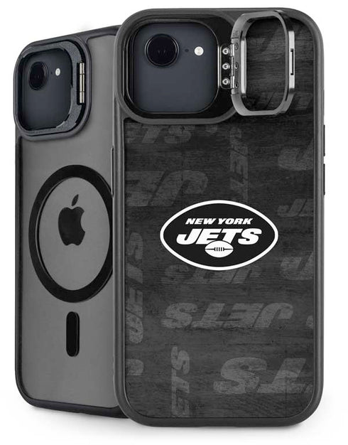 NFL New York Jets Black & White iPhone 16e Kickstand Case