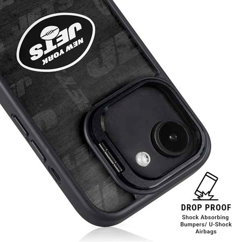 NFL New York Jets Black & White iPhone 16e Kickstand Case