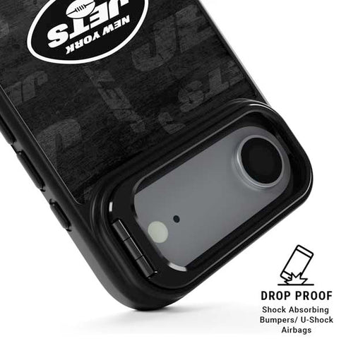 NFL New York Jets Black & White iPhone 17 Air Kickstand Case
