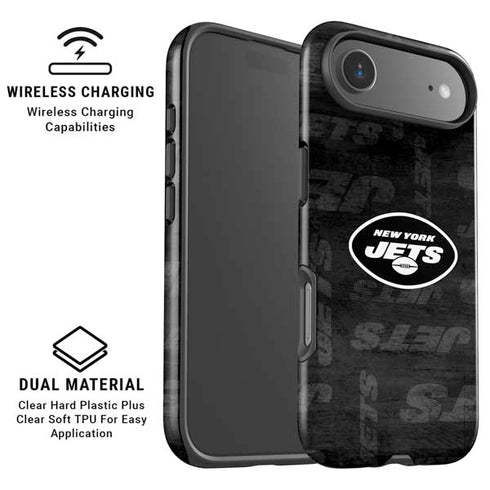NFL New York Jets Black & White iPhone 17 Air Magsafe Impact Case