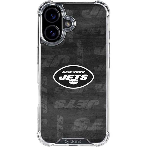 NFL New York Jets Black & White iPhone 17 Clear Case