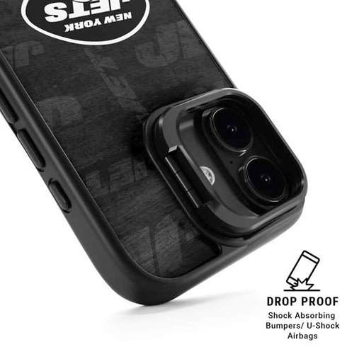NFL New York Jets Black & White iPhone 17 Kickstand Case