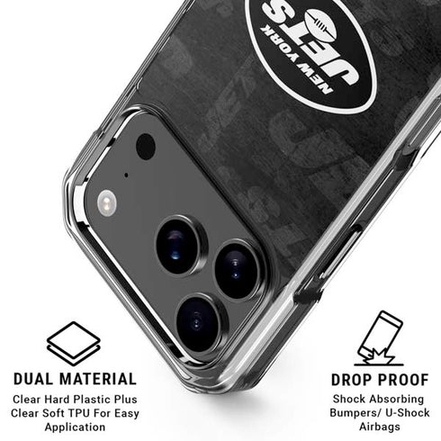 NFL New York Jets Black & White iPhone 17 Pro Max MagSafe Case