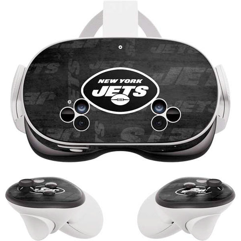 NFL New York Jets Black & White Meta Quest 3S Skin