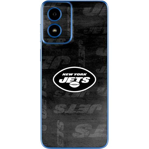 NFL New York Jets Black & White Moto G Play 4G (2024) Skin