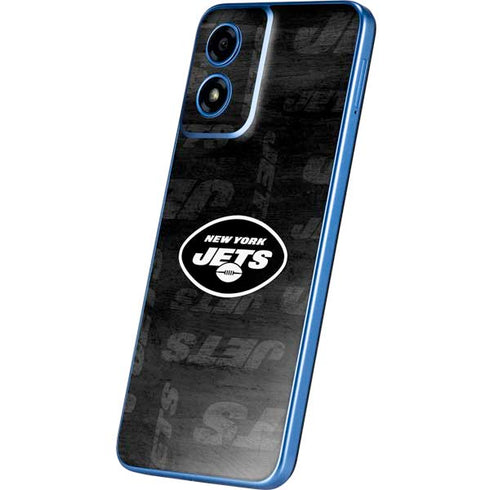 NFL New York Jets Black & White Moto G Play 4G (2024) Skin