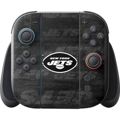 NFL New York Jets Black & White Nintendo Switch 2 (2025) with Joy-Con Skin