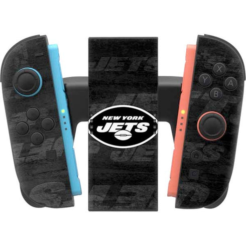 NFL New York Jets Black & White Nintendo Switch 2 (2025) Joy-Con Controller Skin