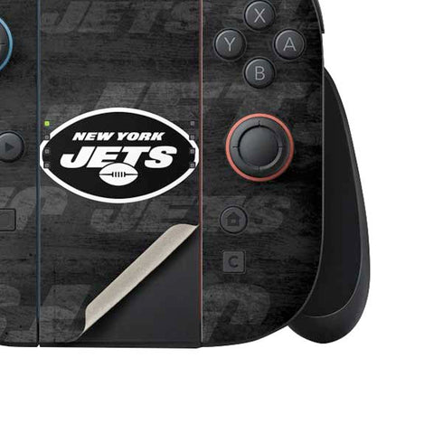 NFL New York Jets Black & White Nintendo Switch 2 (2025) Joy-Con Controller Skin