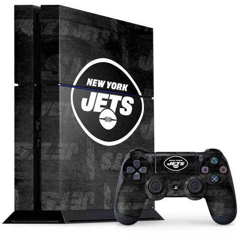 NFL New York Jets Black & White PlayStation PS4 Skins