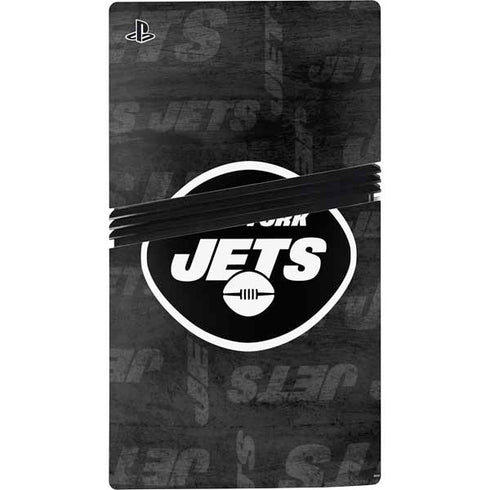NFL New York Jets Black & White PS5 Pro Console Skin