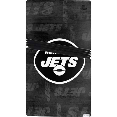 NFL New York Jets Black & White PS5 Pro Console Skin