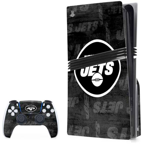 NFL New York Jets Black & White PlayStation PS5 Skins
