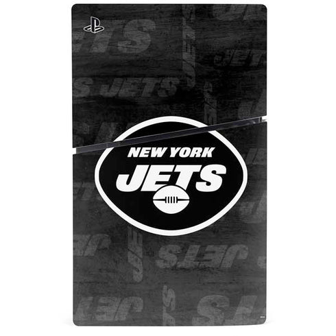 NFL New York Jets Black & White PS5 Slim Digital Edition Console Skin
