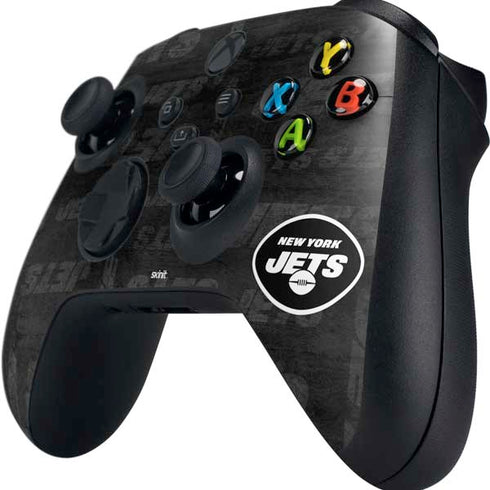 NFL New York Jets Black & White Xbox Series X Controller Skin