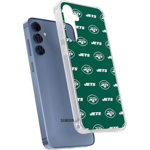 NFL New York Jets Blitz Series Galaxy A55 5G Clear Case