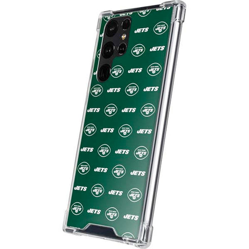 NFL New York Jets Blitz Series Galaxy S23 Ultra Clear Case