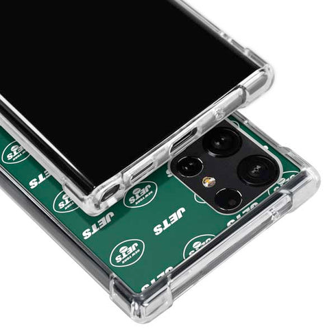 NFL New York Jets Blitz Series Galaxy S23 Ultra Clear Case