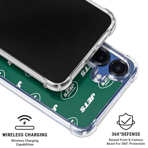 NFL New York Jets Blitz Series Galaxy S25 Plus Clear Case