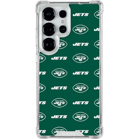 NFL New York Jets Blitz Series Galaxy S25 Ultra Clear Case