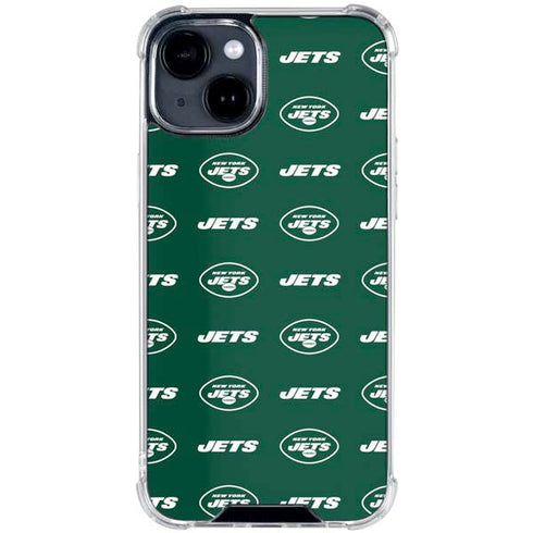 NFL New York Jets Blitz Series iPhone 15 Clear Case