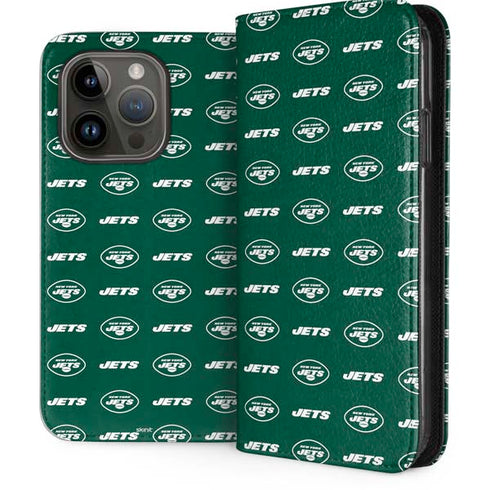 NFL New York Jets Blitz Series iPhone 15 Pro Folio Case