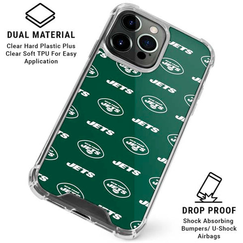 NFL New York Jets Blitz Series iPhone 16 Pro Clear Case