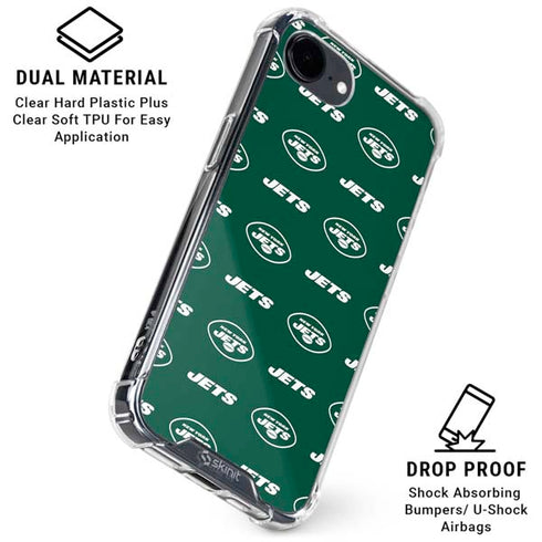 NFL New York Jets Blitz Series iPhone 16e Clear Case