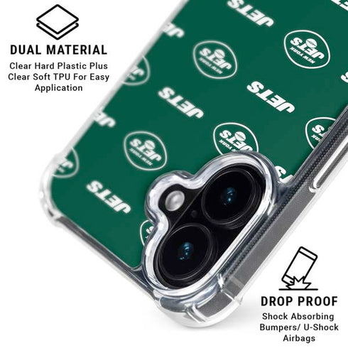 NFL New York Jets Blitz Series iPhone 17 Clear Case