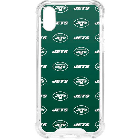 NFL New York Jets Blitz Series iPhone XS Clear Case