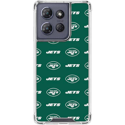 NFL New York Jets Blitz Series Moto G 5G (2025) Clear Case