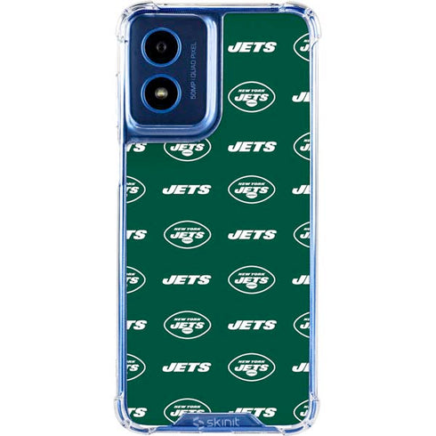 NFL New York Jets Blitz Series Moto G 5G (2024) Clear Case