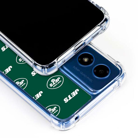 NFL New York Jets Blitz Series Moto G 5G (2024) Clear Case