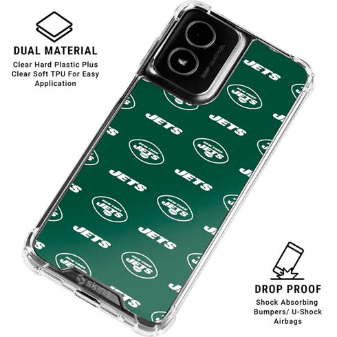NFL New York Jets Blitz Series Moto G Power 5G (2024) Clear Case