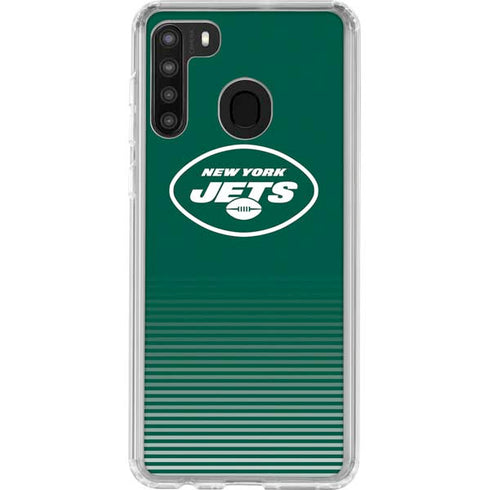 NFL New York Jets Breakaway Galaxy A21 Clear Case
