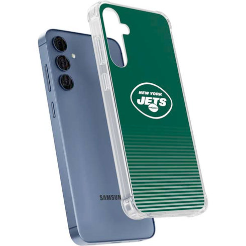 NFL New York Jets Breakaway Galaxy A55 5G Clear Case