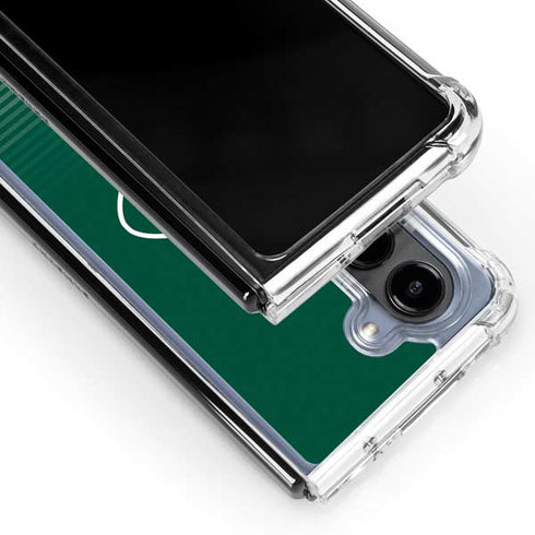 NFL New York Jets Breakaway Galaxy Z Fold5 5G Clear Case