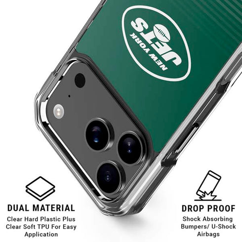 NFL New York Jets Breakaway iPhone 18 Pro Clear Case