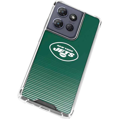 NFL New York Jets Breakaway Moto G 5G (2025) Clear Case