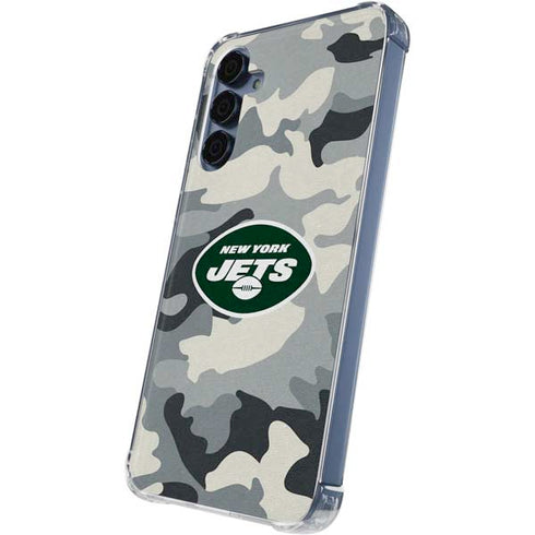 NFL New York Jets Camo Galaxy A55 5G Clear Case