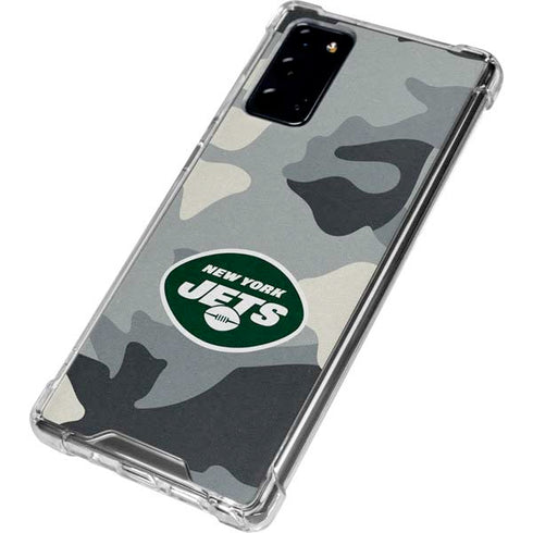 NFL New York Jets Camo Galaxy Note20 5G Clear Case