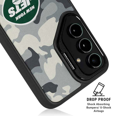 NFL New York Jets Camo Galaxy S24 FE Kickstand Case