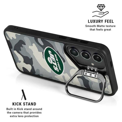 NFL New York Jets Camo Galaxy S24 Plus Kickstand Case