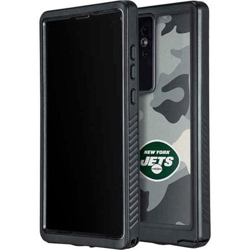 NFL New York Jets Camo Galaxy S24 Ultra Waterproof Case