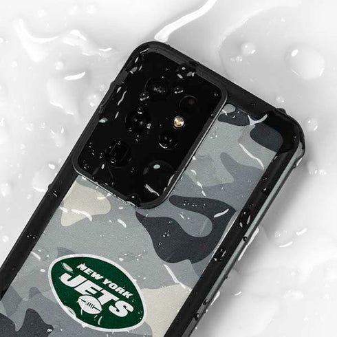 NFL New York Jets Camo Galaxy S24 Ultra Waterproof Case