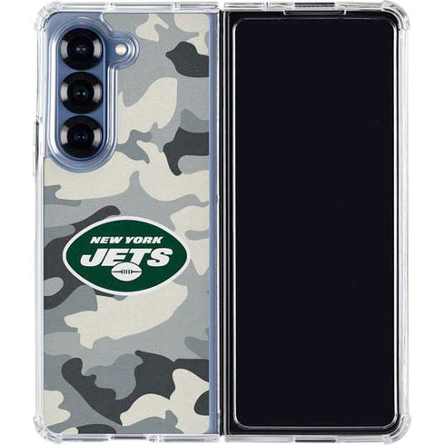 NFL New York Jets Camo Galaxy Z Fold6 Clear Case